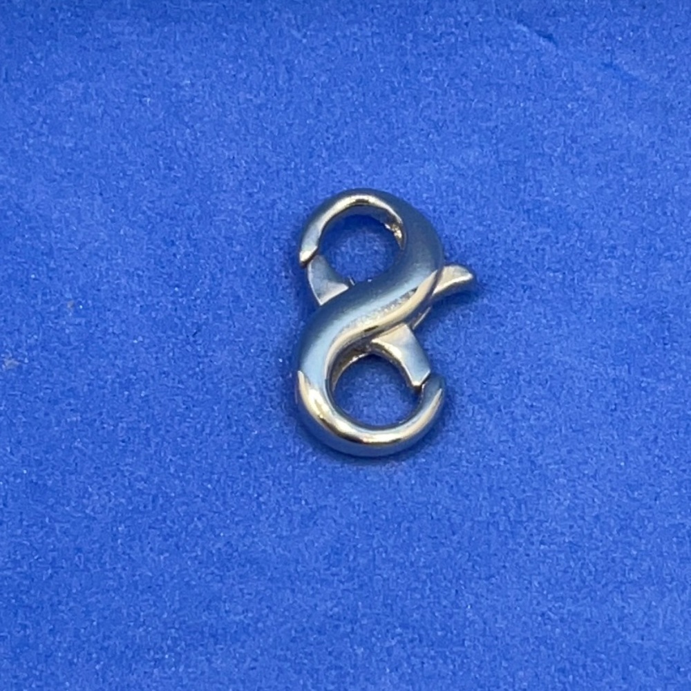 🥰 4/$25- Jewelry Finding - Silver tone - Double sided clasp